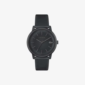 Lacoste 12.12 Move 3 Hands Black Silikon Svarte | 5810-XTOWE