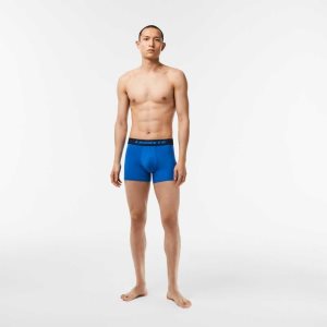 Lacoste 3-Pack Microfiber Print Trunks Multicolor | 8569-CYDKH