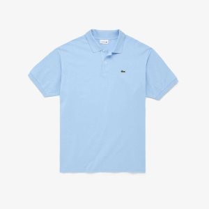 Lacoste Big Fit Bomull Petit Pique Blå | 5497-WMPJD