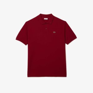 Lacoste Big Fit Bomull Petit Pique Burgunder | 3578-ECUFL