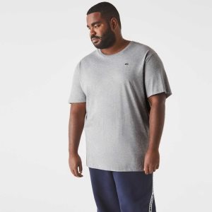 Lacoste Big Fit Crew Neck Bomull Jersey Grå | 3981-CRGBO