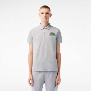 Lacoste Bomull Mini-Pique Grå | 8529-ESDYW