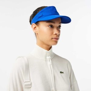 Lacoste Bomull Pique Visor Blå | 3981-KOPUC