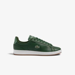 Lacoste Carnaby Pro Lær Gum Sole Grønn | 9371-YTDKX