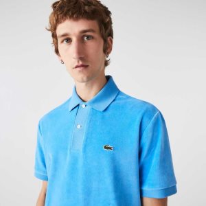 Lacoste Classic Fit Bomull Velvet Blå | 1803-EBGWV