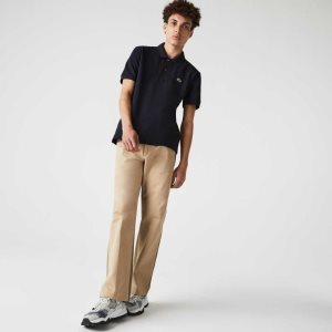 Lacoste Classic Fit Heavy Bomull Pique L.12.21 Marineblå Blå | 8527-NSMVQ