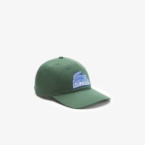 Lacoste Crocodile Patch Branded Grønn | 1058-SRGBI