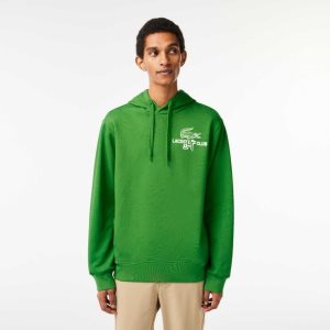 Lacoste Golf Relaxed Fit Hoodie Grønn | 6418-RJWXK