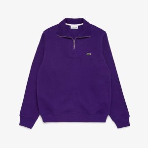 Lacoste Half Zip Bomull Lilla | 5613-LKJWM