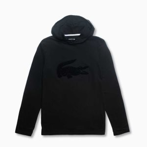 Lacoste Hette Long Sleeve Lounge Svarte | 7032-SPQJZ