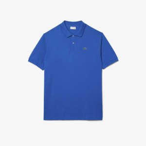 Lacoste Høye Fit Bomull Petit Pique Blå | 6471-KOCTE