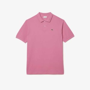 Lacoste Høye Fit Bomull Petit Pique Rosa | 7358-DHOGZ