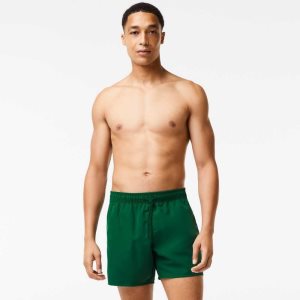 Lacoste Light Quick-Dry Swim Grønn Marineblå Blå | 2756-TPJNY