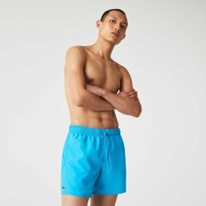 Lacoste Light Quick-Dry Swim Turkis Marineblå Blå | 9456-PVSRC