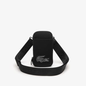 Lacoste Logo Reima Smartphone Holder Svarte | 4605-HNGLK