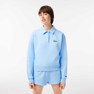 Lacoste Long Sleeve x Sports & Rich Blå | 0512-GQNFM