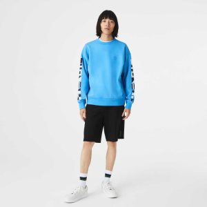 Lacoste Loose Fit Reflective Print Blå | 8294-IEKDW