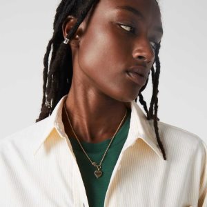 Lacoste Love My Croc Necklace Gull | 0946-BSFRM