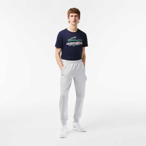 Lacoste Mesh Panels Trackpants Grå Lyse Grå | 9304-JSNVQ