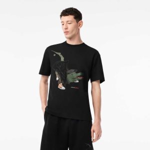 Lacoste Netflix Organic Bomull Multicolor | 3841-CXWSH