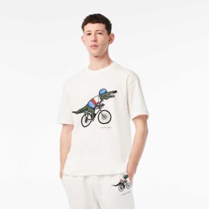 Lacoste Netflix Organic Bomull Multicolor | 4306-ANBJF