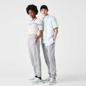 Lacoste Organic Bomull Fleece Jogging Grå | 7134-FULXQ