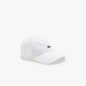 Lacoste Organic Bomull Twill Hvite | 9827-GHPNT