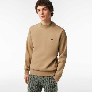 Lacoste Organic Brushed Bomull Beige | 1624-KIZEU