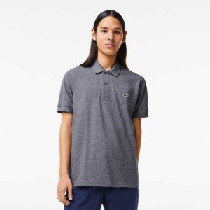 Lacoste Original L.12.12 Heathered Petit Pique Bomull Grå | 2904-TWNYZ