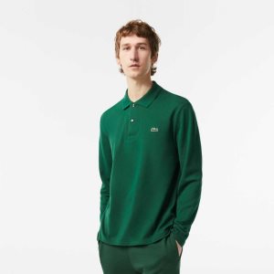 Lacoste Original L.12.12 Long Sleeve Bomull Grønn | 5320-XIHUW