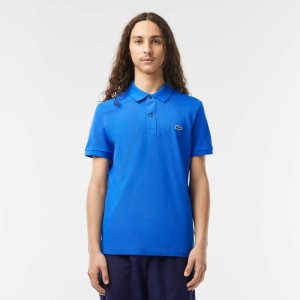 Lacoste Original L.12.12 Slim Fit Petit Pique Bomull Blå | 1297-TFKDY