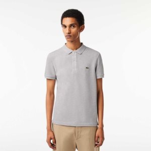 Lacoste Original L.12.12 Slim Fit Petit Pique Bomull Grå | 2406-TKSHV