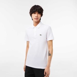 Lacoste Original L.12.12 Slim Fit Petit Pique Bomull Hvite | 6192-ZAOQG