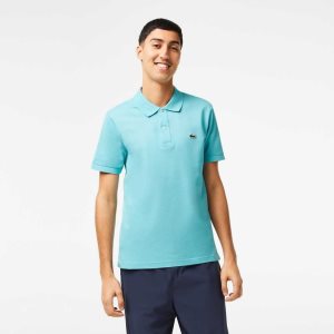 Lacoste Original L.12.12 Slim Fit Petit Pique Bomull Mint | 6708-TSDLW