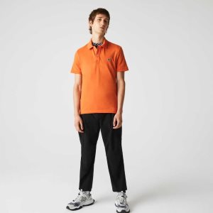 Lacoste Original L.12.12 Slim Fit Petit Pique Bomull Oransje | 7086-CMUKL