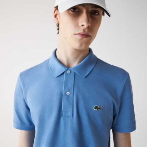 Lacoste Original L.12.12 Slim Fit Petit Pique Bomull Blå | 9620-SQDEC