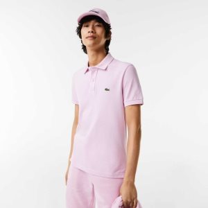 Lacoste Original L.12.12 Slim Fit Petit Pique Bomull Rosa | 9827-MJEPH