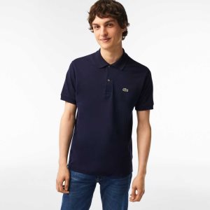 Lacoste Original L.12.12 petit pique cotton Marineblå Blå | 4567-ZQTJV