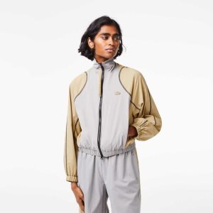 Lacoste Oversized Two-Tone Grå Beige | 5371-ODFUN