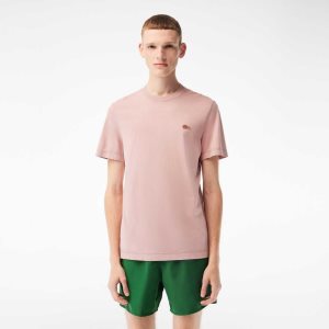 Lacoste Plain Organic Bomull Rosa | 1265-ITREU