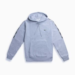 Lacoste Print Band Hette Fleece Grå | 7140-KNZUX