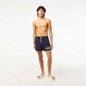 Lacoste Quick-Dry with Integrated Lining Marineblå Blå | 4396-LTGXQ