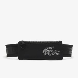 Lacoste Recycled Fiber Belt Bag Svarte | 0419-ZPDQR