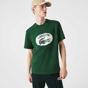 Lacoste Regular Fit Branded Monogram Print Grønn | 2186-RNZJK