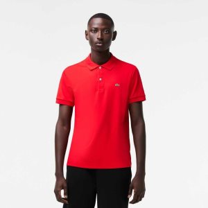 Lacoste Regular Fit Ultra Soft Bomull Jersey Rød | 7168-BUQCF