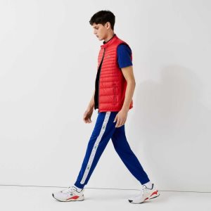 Lacoste SPORT Branded Bands Tracksuit Blå Rød Hvite | 2648-BXSUT