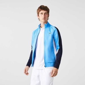 Lacoste SPORT Classic Fit Zip Tennis Blå Marineblå Blå Hvite | 8590-ORUMJ