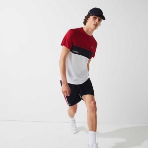 Lacoste SPORT Colorblock Panels Lette Marineblå Blå Rød Hvite | 2805-WCLZO