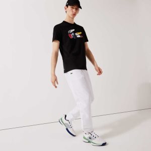 Lacoste SPORT Lette Fabric Tracksuit Hvite | 0967-DBMYG