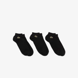 Lacoste SPORT Low-Cut 3-Pack Svarte | 8637-WGHSB